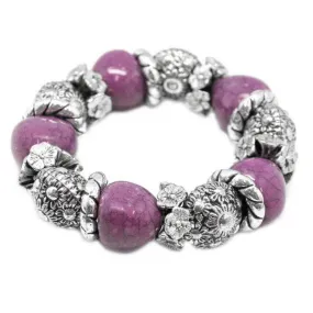 A La Mode Purple Stretchy Bracelet