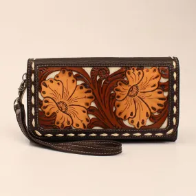 AALIYAH BROWN CLUTCH WALLET