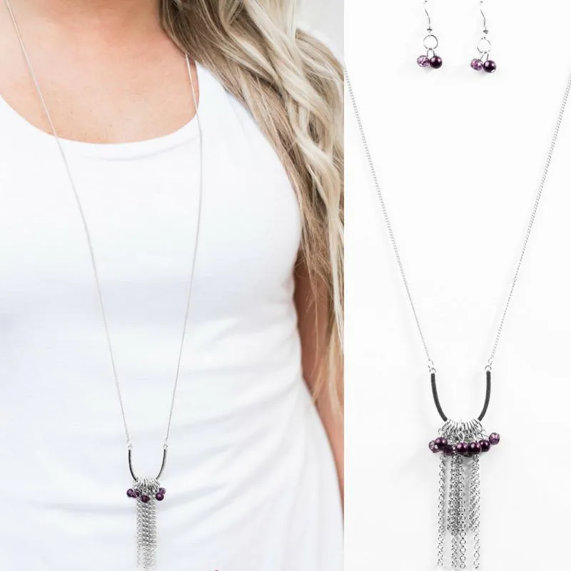 All the Pretty Colors Purple Necklace