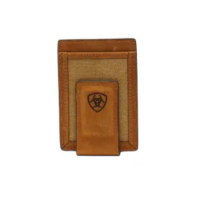 Ariat Men's Bifold Money Clip - Light Brown