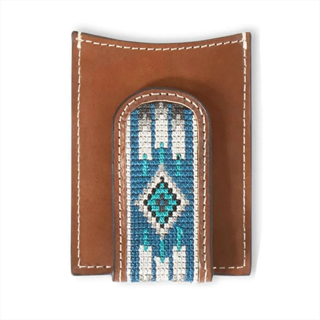 Ariat Money Clip Southwestern Inlay  Wallet