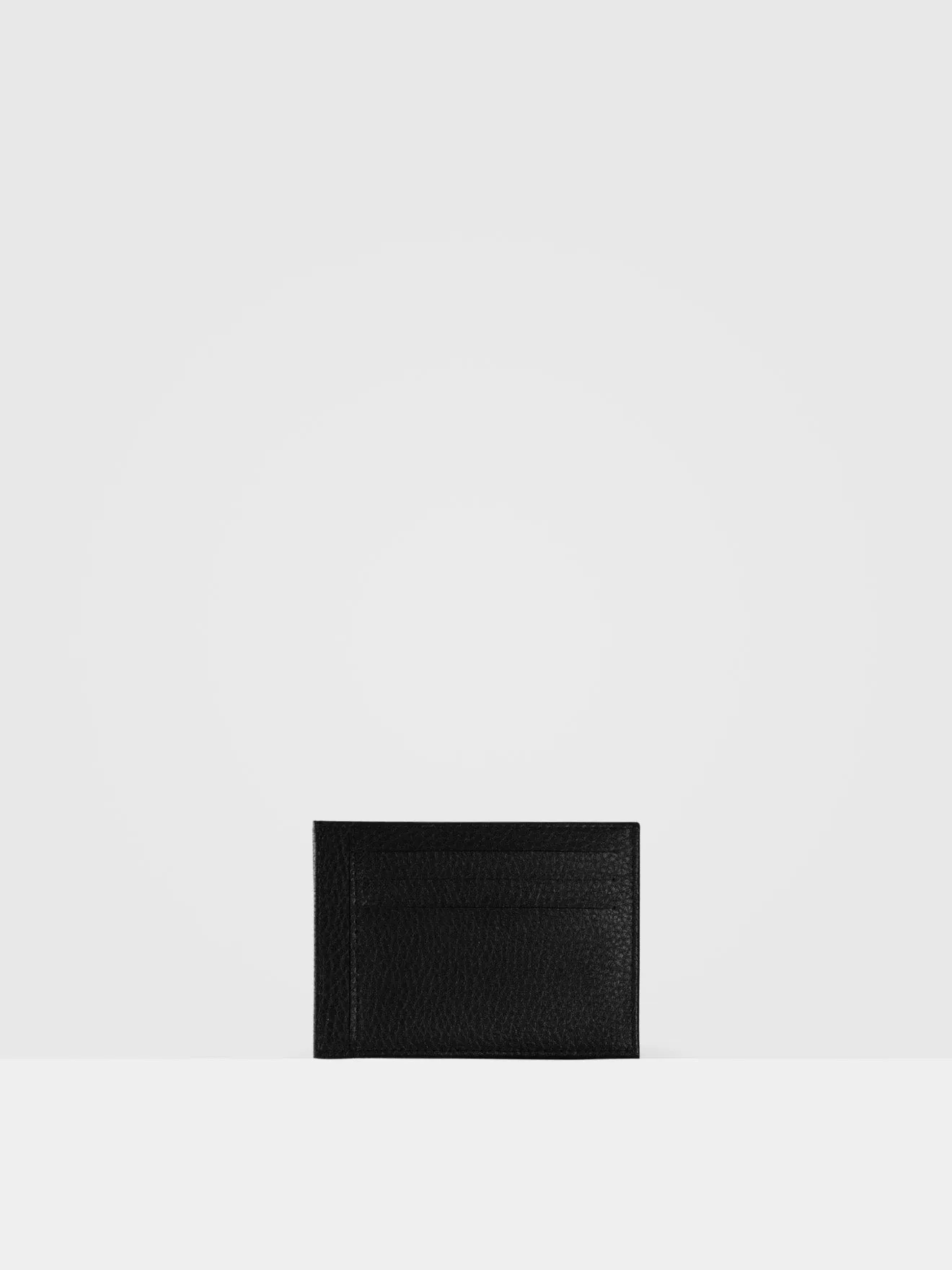 Ash MIRUM Leather Vegan Cardholder | Black & Silver