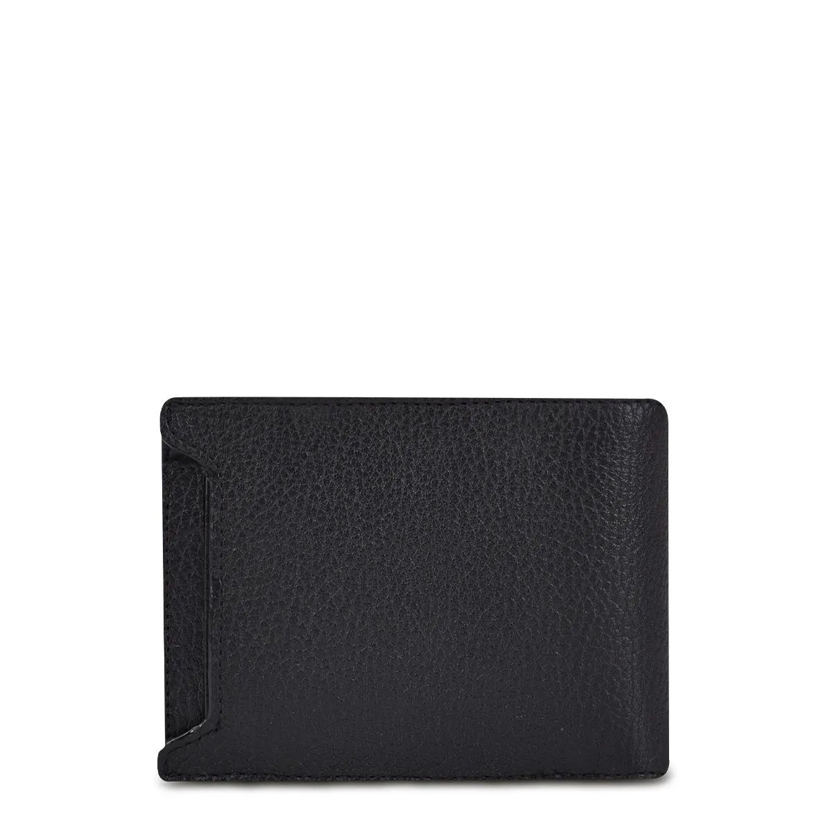 B3038RS - Cuadra black casual fashion leather bi fold wallet for men