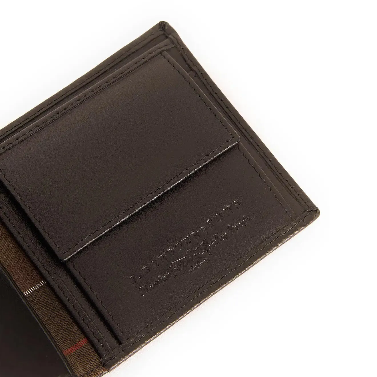 Barbour Debossed Logo Bifold Wallet Classic Black