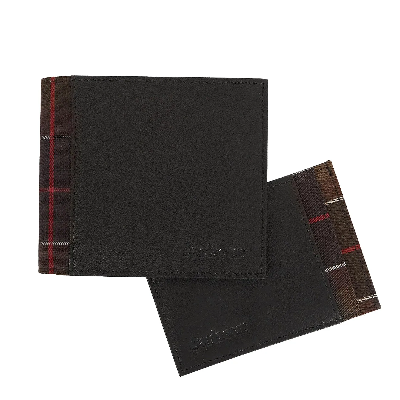 Barbour Wallet & Card Holder Gift Set Classic Black / Classic Tartan