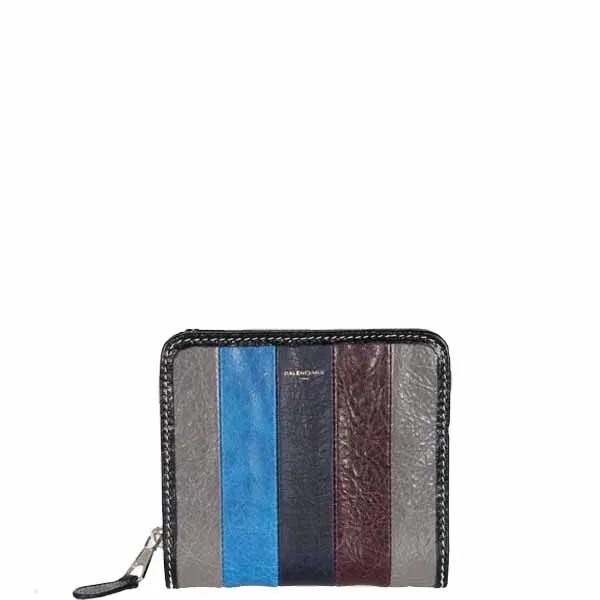 Bazar Bi Fold Wallet, Grey/Navy/Bordeaux