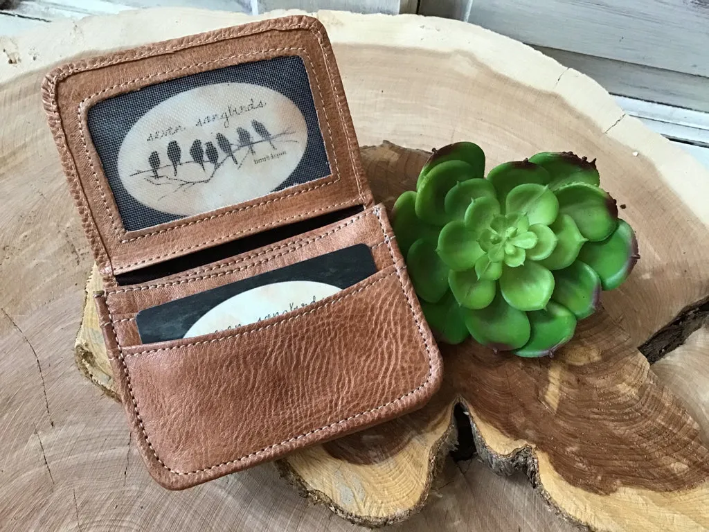 Bed Stu Amidala Tan Rustic  Cardholder Wallet