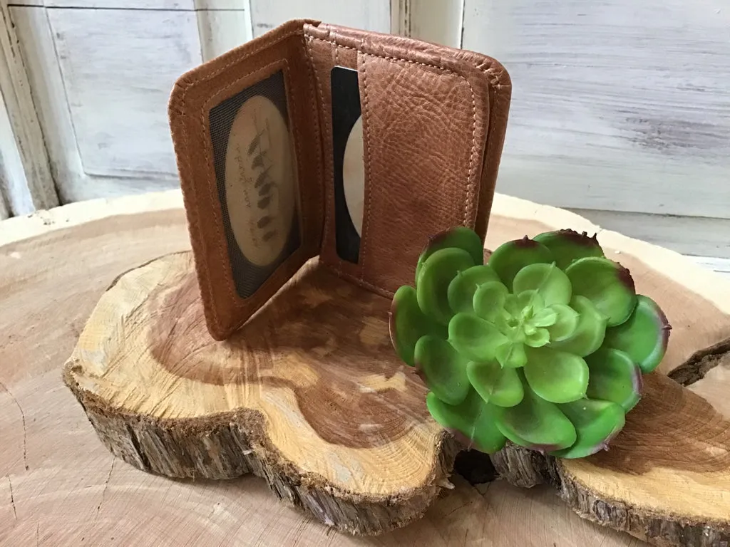 Bed Stu Amidala Tan Rustic  Cardholder Wallet