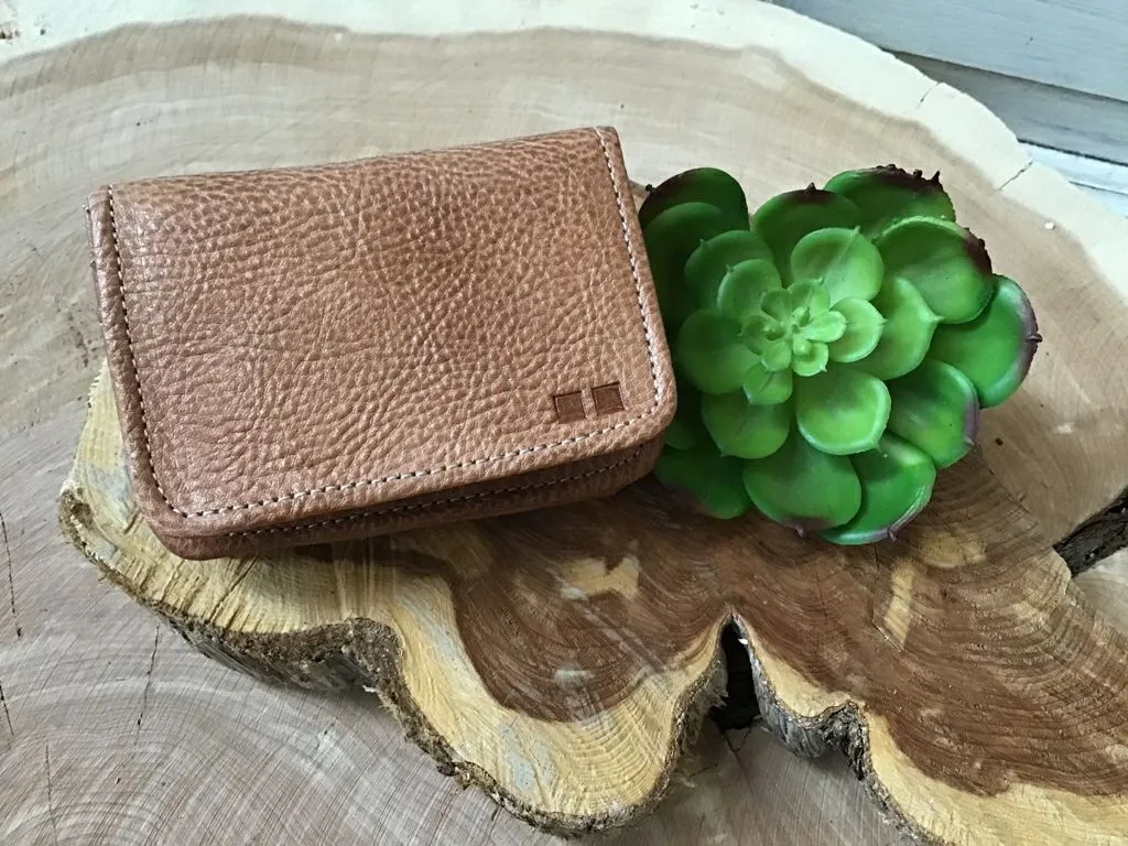 Bed Stu Amidala Tan Rustic  Cardholder Wallet