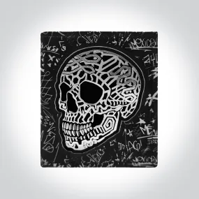 Sure! Here’s an optimized title for the e-commerce product you mentioned:

Cha Mool Wallet - Graffiti Skull Design

This title includes modifiers that highlight the product type and its design.