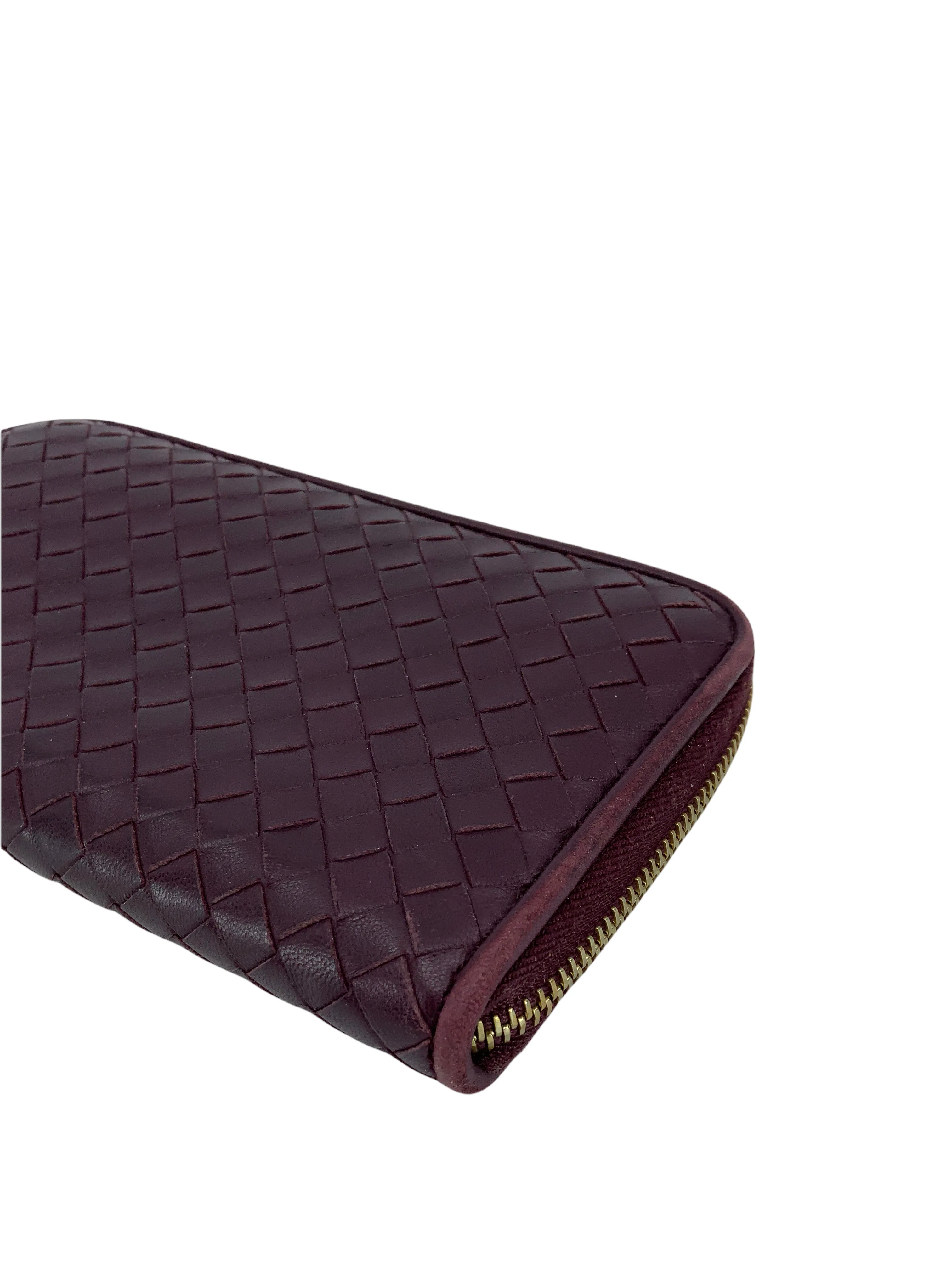 Bottega Veneta Intrecciato Nappa Continental Zip Walle