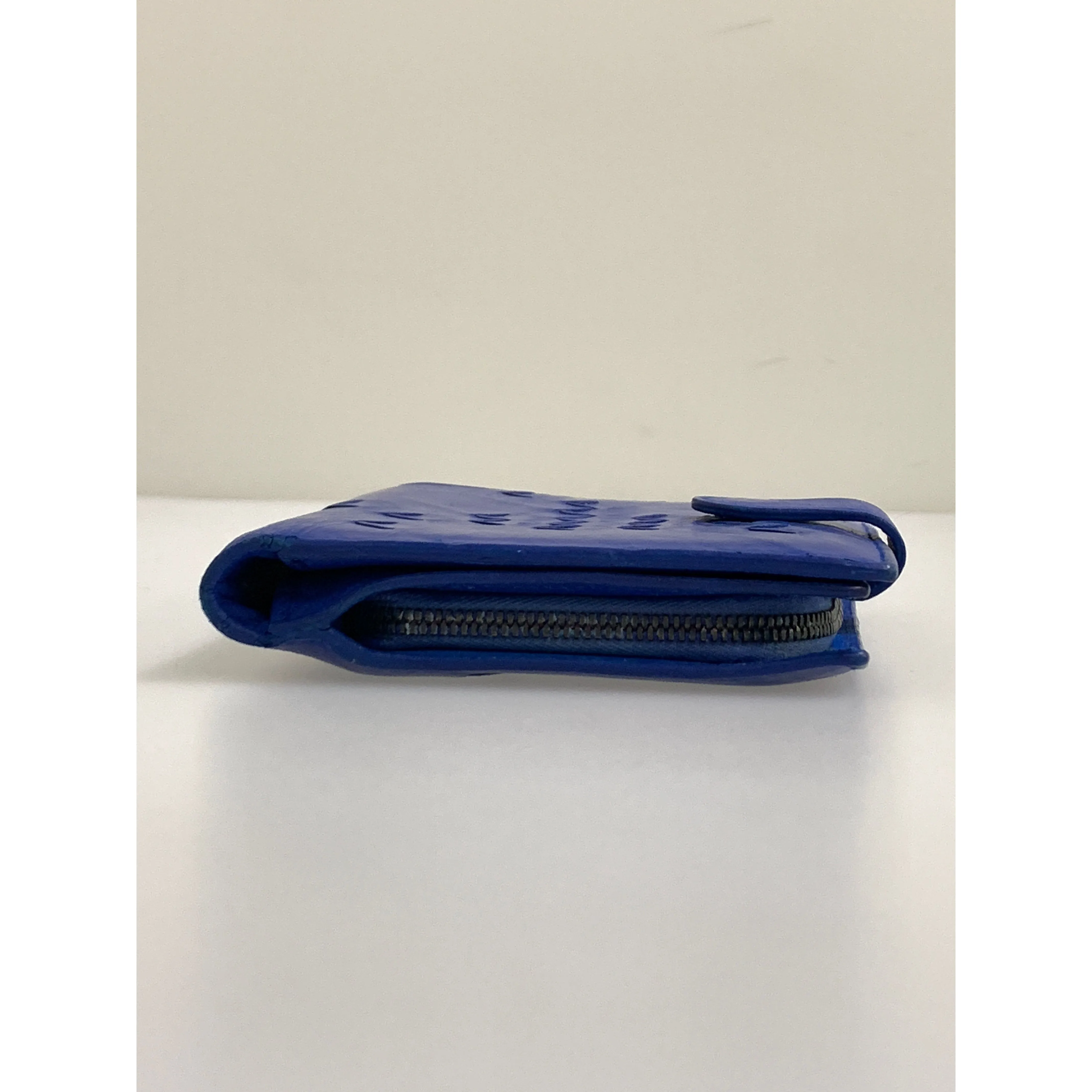 #BOTTEGA VENETA/Bifold Wallet/BLU/Leather