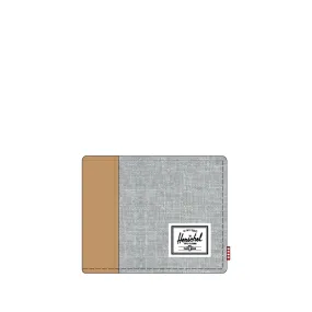 Carteira Herschel Hank Light Grey Crosshatch/Natural