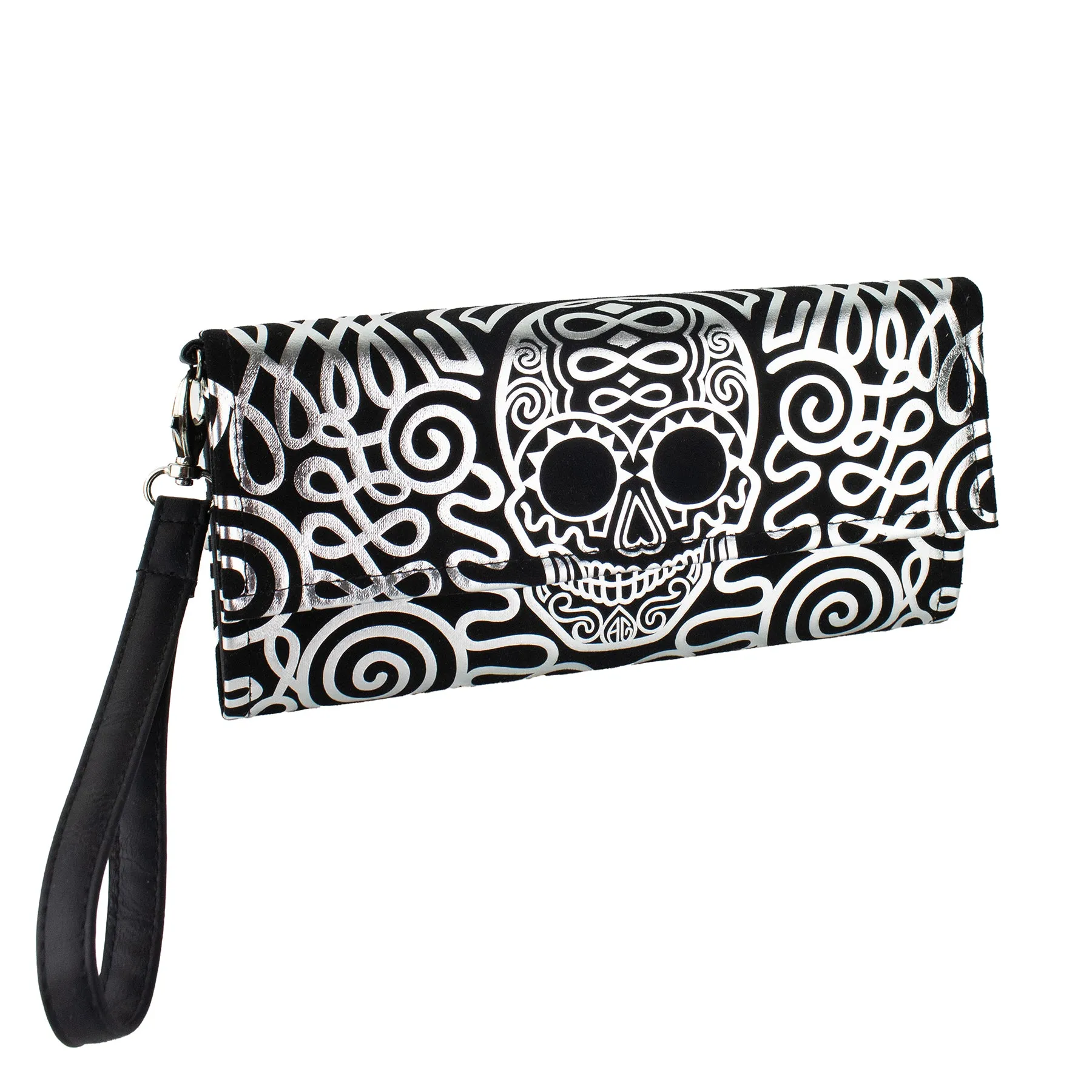 Cartera Atl 2 - Calavera Plata