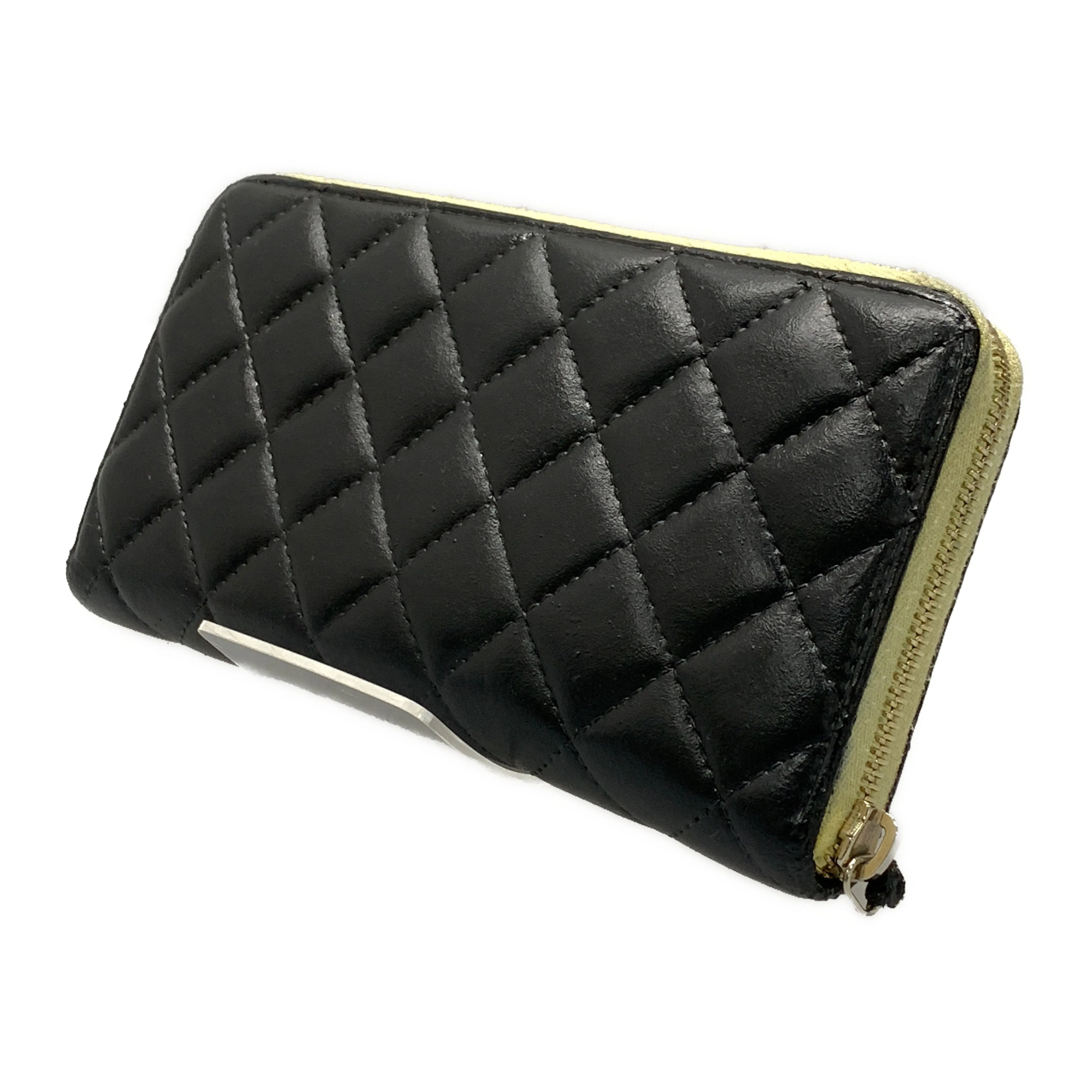 #CHANEL/Long Wallet/BLK