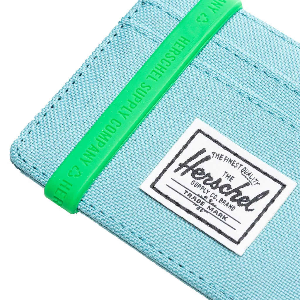 Charlie RFID Wallet - Neon Blue