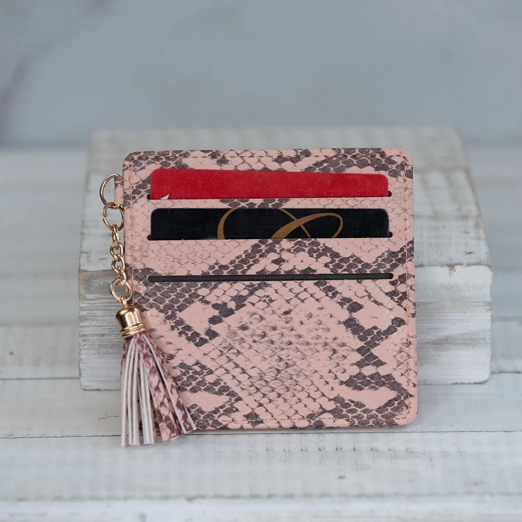 Chelsea Snake Print Wallet and Snap Pouch