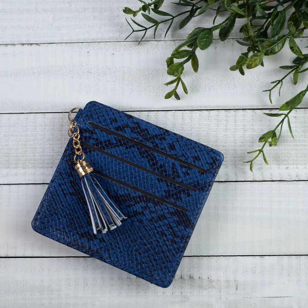 Chelsea Snake Print Wallet and Snap Pouch