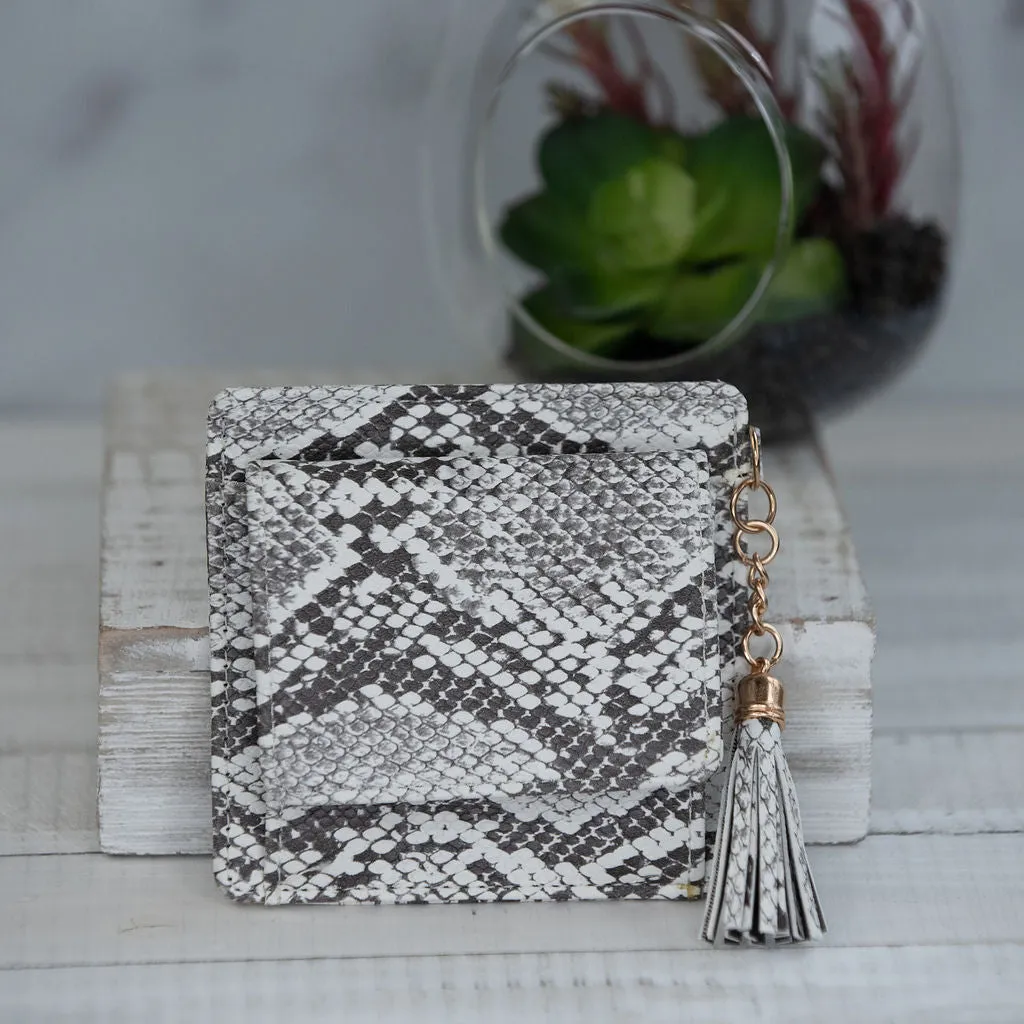 Chelsea Snake Print Wallet and Snap Pouch