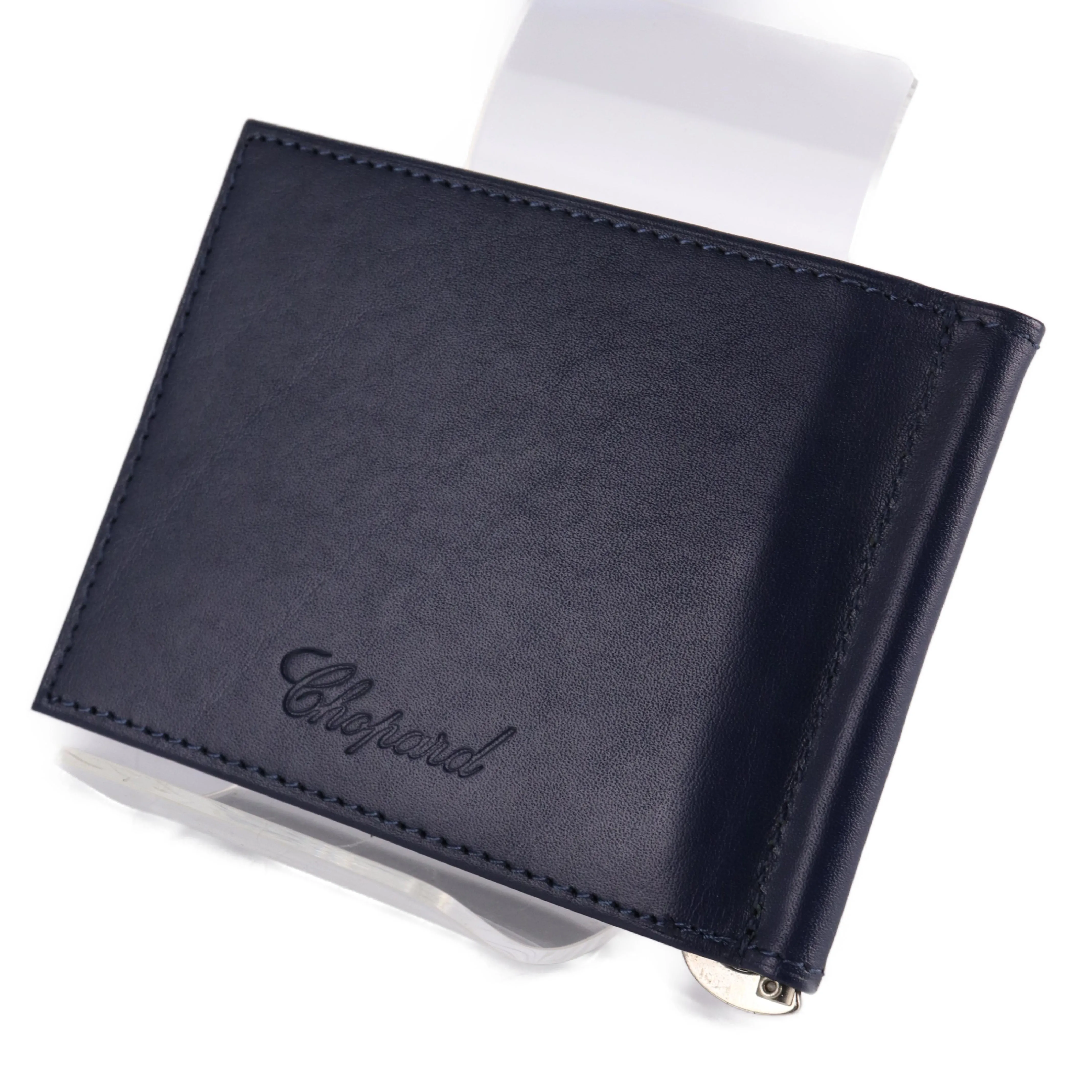 #CHOPARD/Bifold Wallet/NVY/Leather