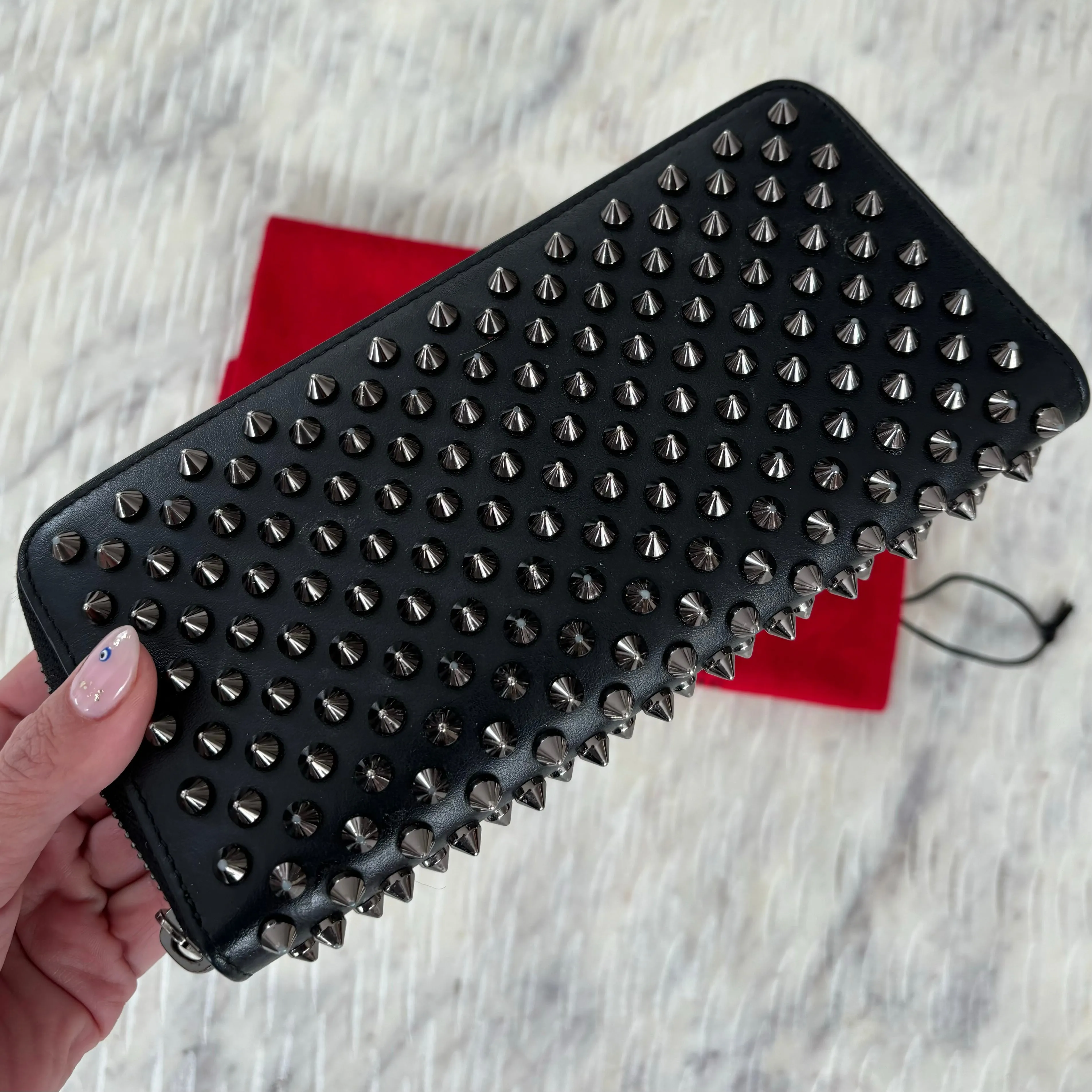 CHRISTIAN LOUBOUTIN Black Panettone Wallet