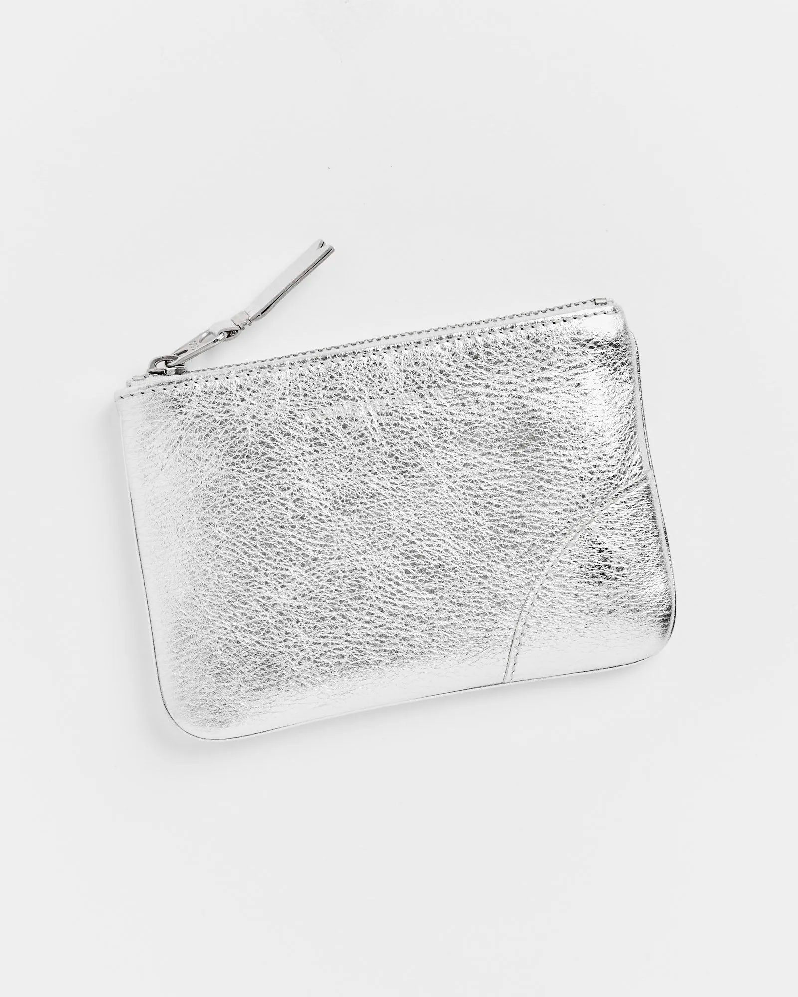 Classic Zip Pouch in Silver