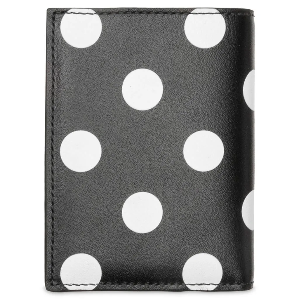 Comme des Garcons Polka Dots Wallet - Black