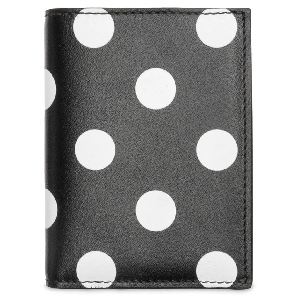 Comme des Garcons Polka Dots Wallet - Black