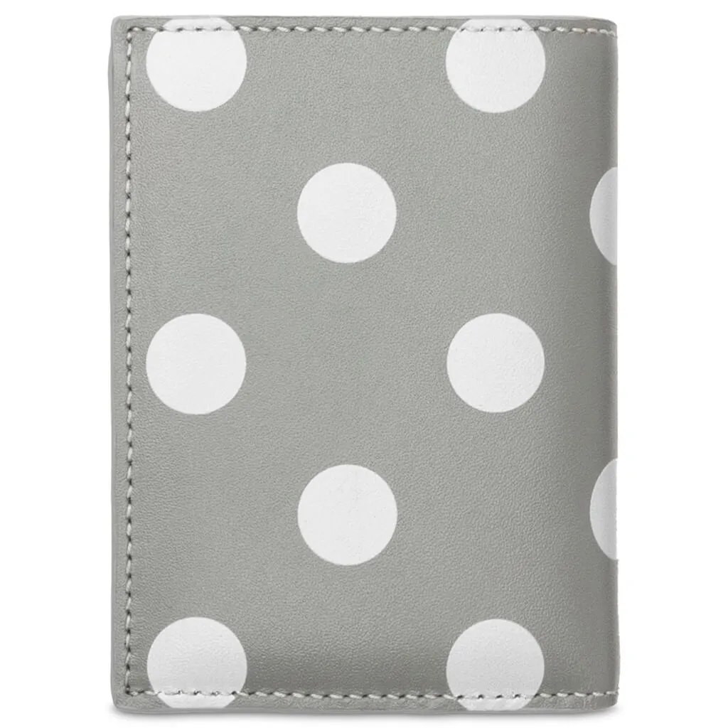 Comme des Garcons Polka Dots Wallet - Grey