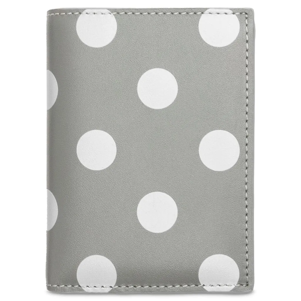 Comme des Garcons Polka Dots Wallet - Grey