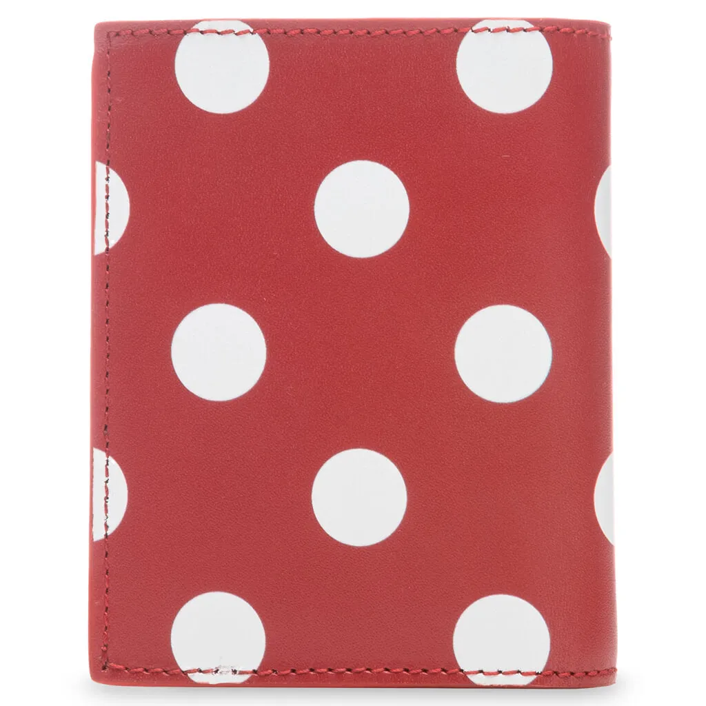 Comme des Garcons Polka Dots Wallet - Red