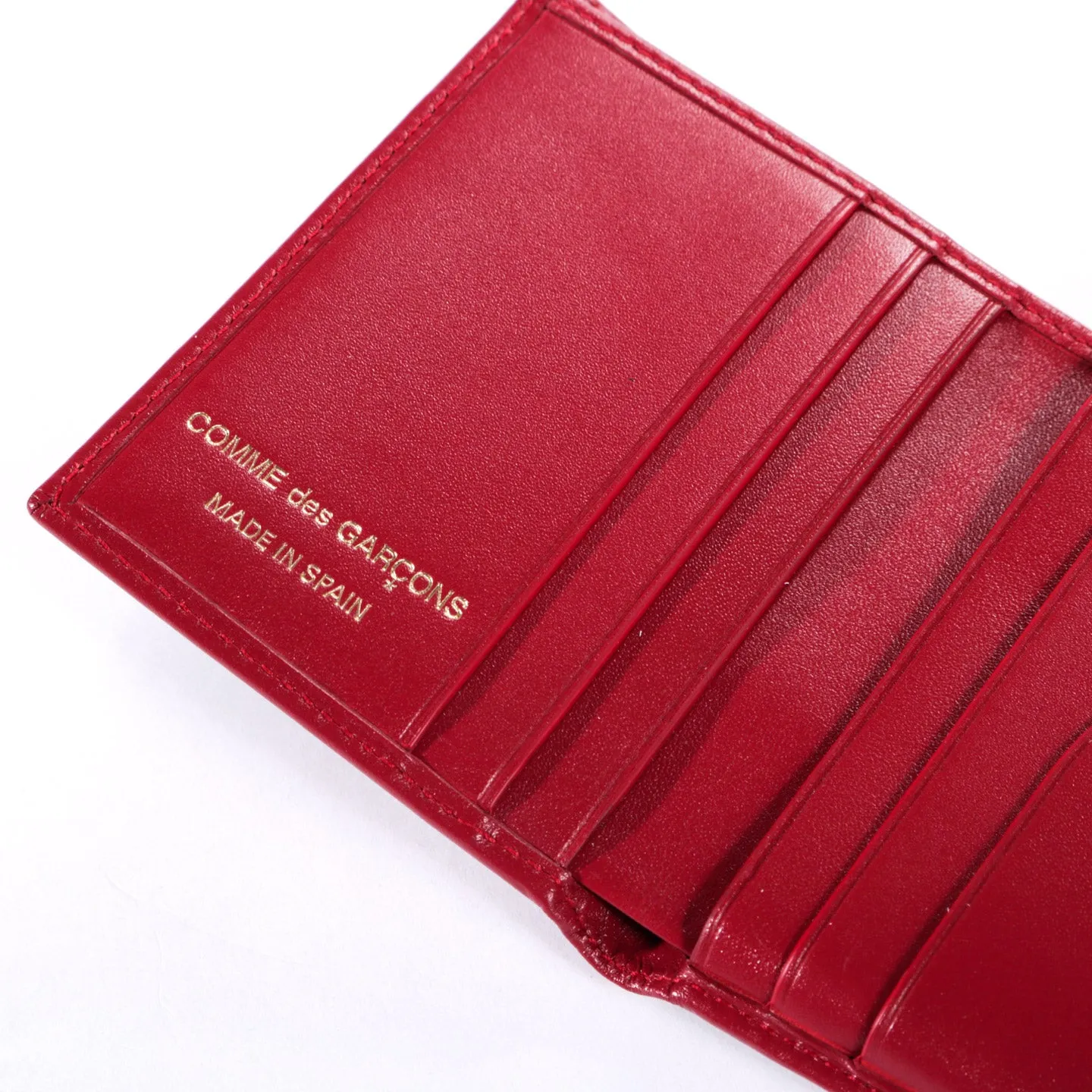 COMME DES GARCONS SA0641 CLASSIC LEATHER WALLET RED