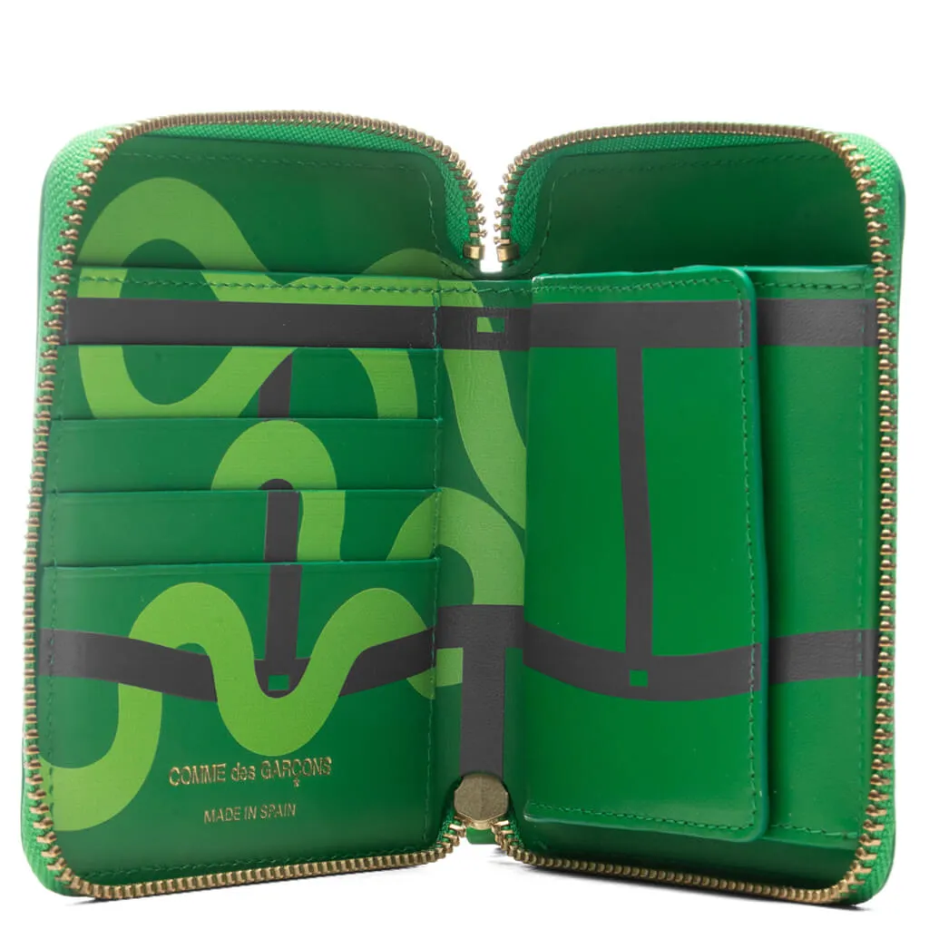 Comme des Garcons SA2100RE Ruby Eyes Wallet - Green