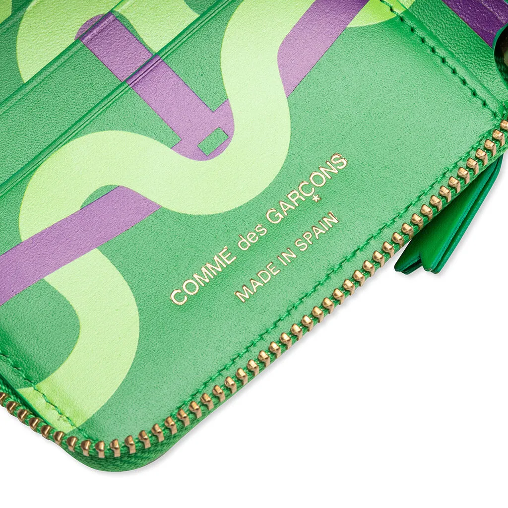 Comme des Garcons SA2100RE Ruby Eyes Wallet - Green