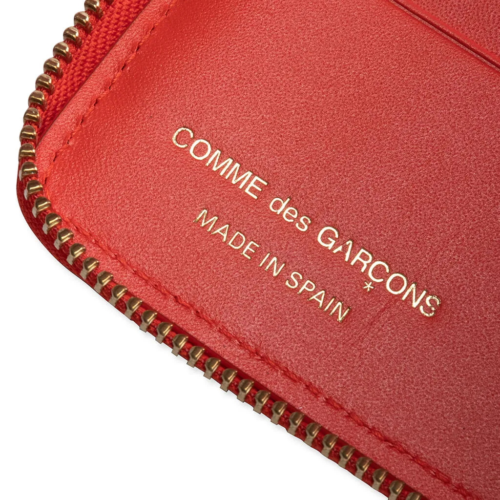 Comme des Garcons SA210E-A Embossed Wallet - Orange