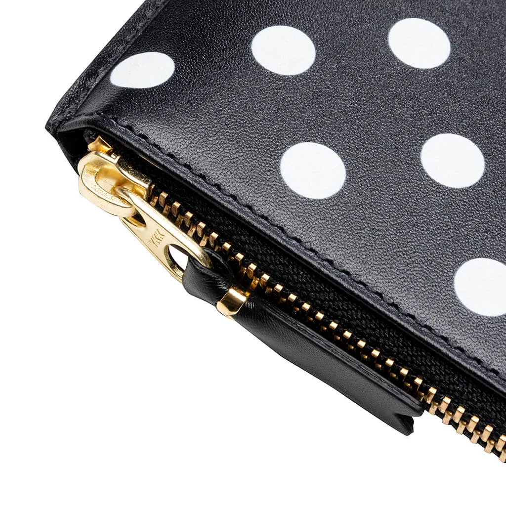 Comme des Garcons SA3100PD Polka Dots Wallet - Black