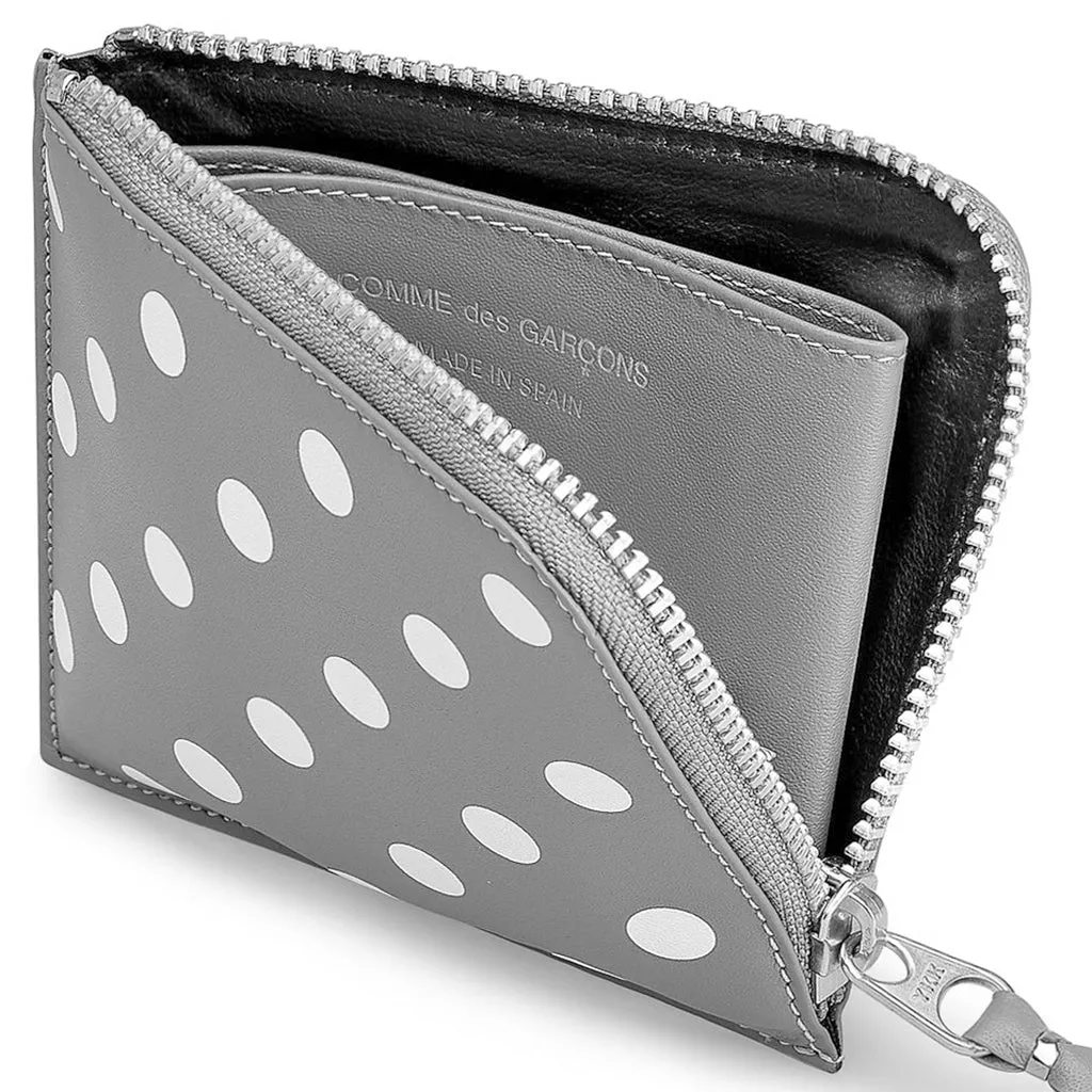 Comme des Garcons SA3100PD Polka Dots Wallet - Grey