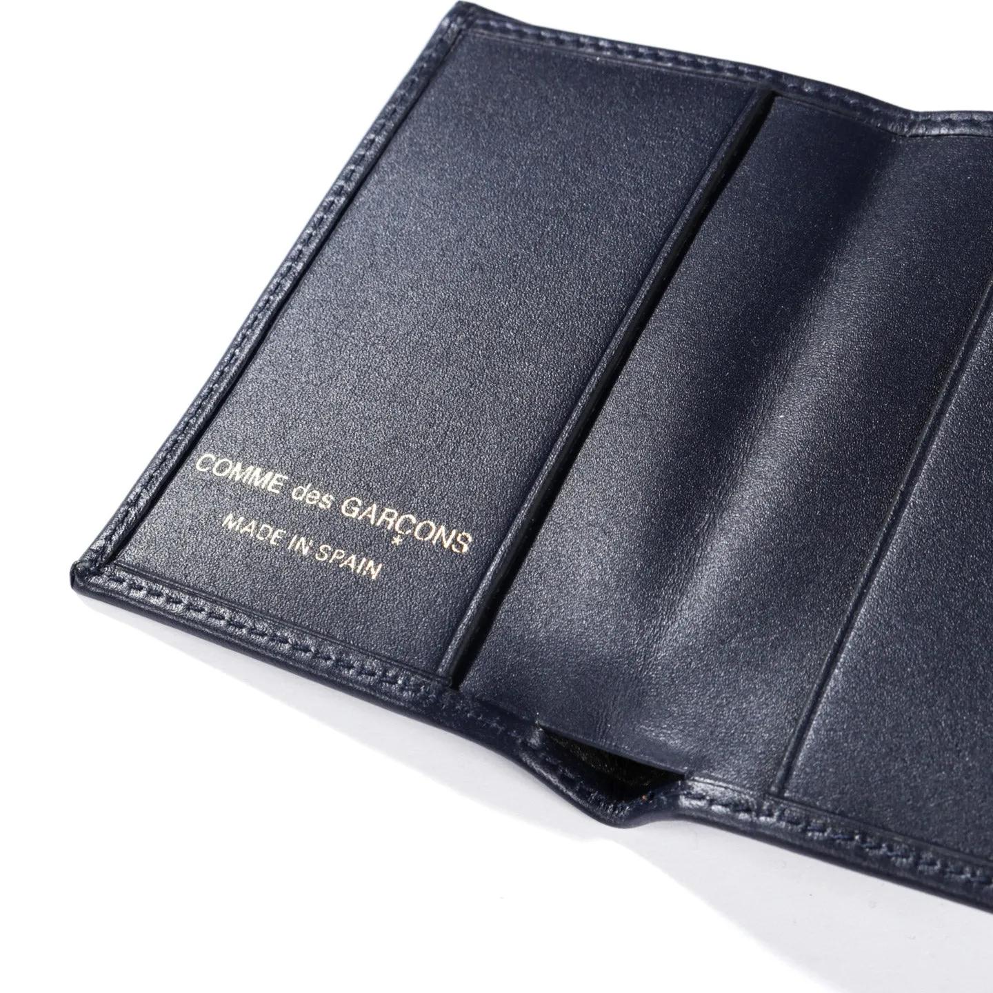 COMME DES GARCONS SA6400 WALLET NAVY