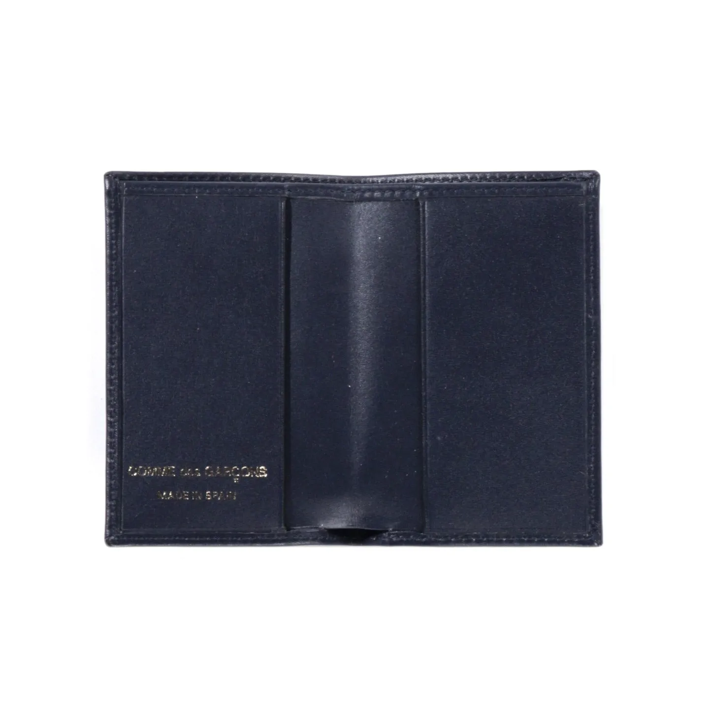 COMME DES GARCONS SA6400 WALLET NAVY