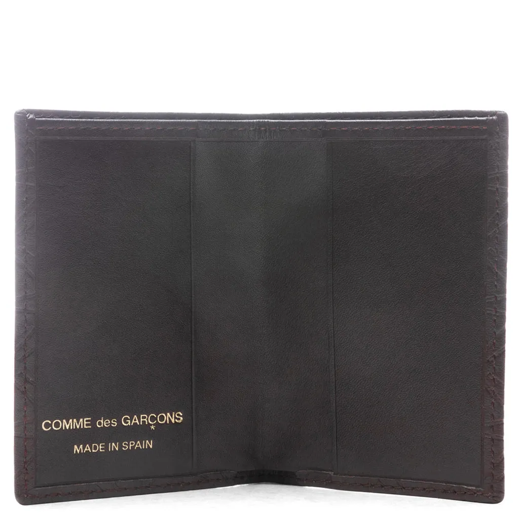 Comme des Garcons SA640E-A Leather Line Wallet - Brown