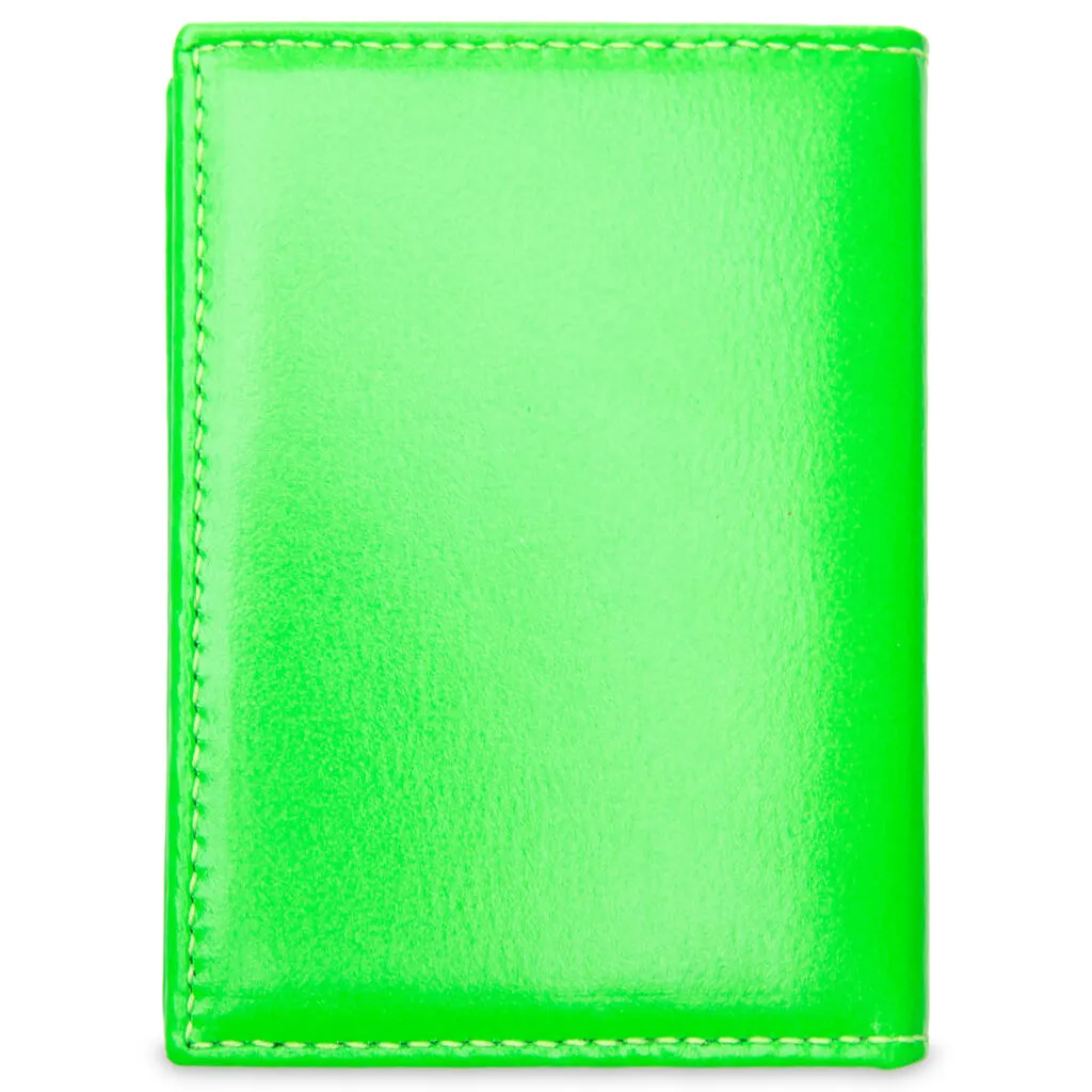 Comme des Garcons Super Fluo Wallet - Green/Blue