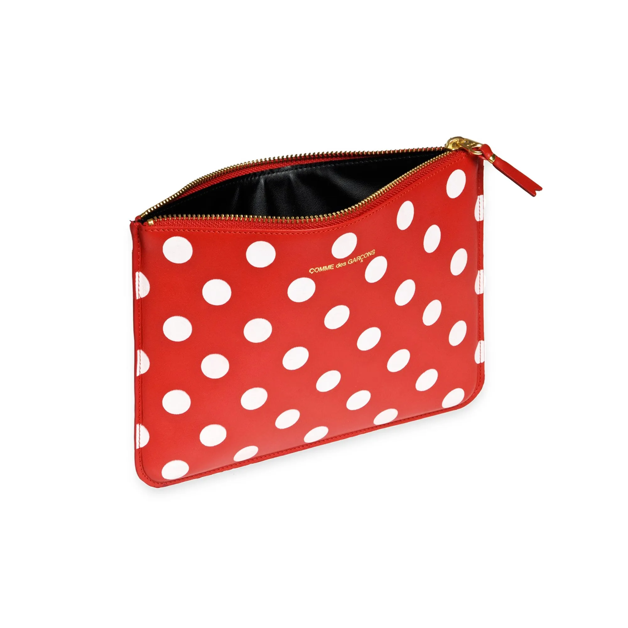 Comme des Garcons Wallet Polka Dot Zip Pouch