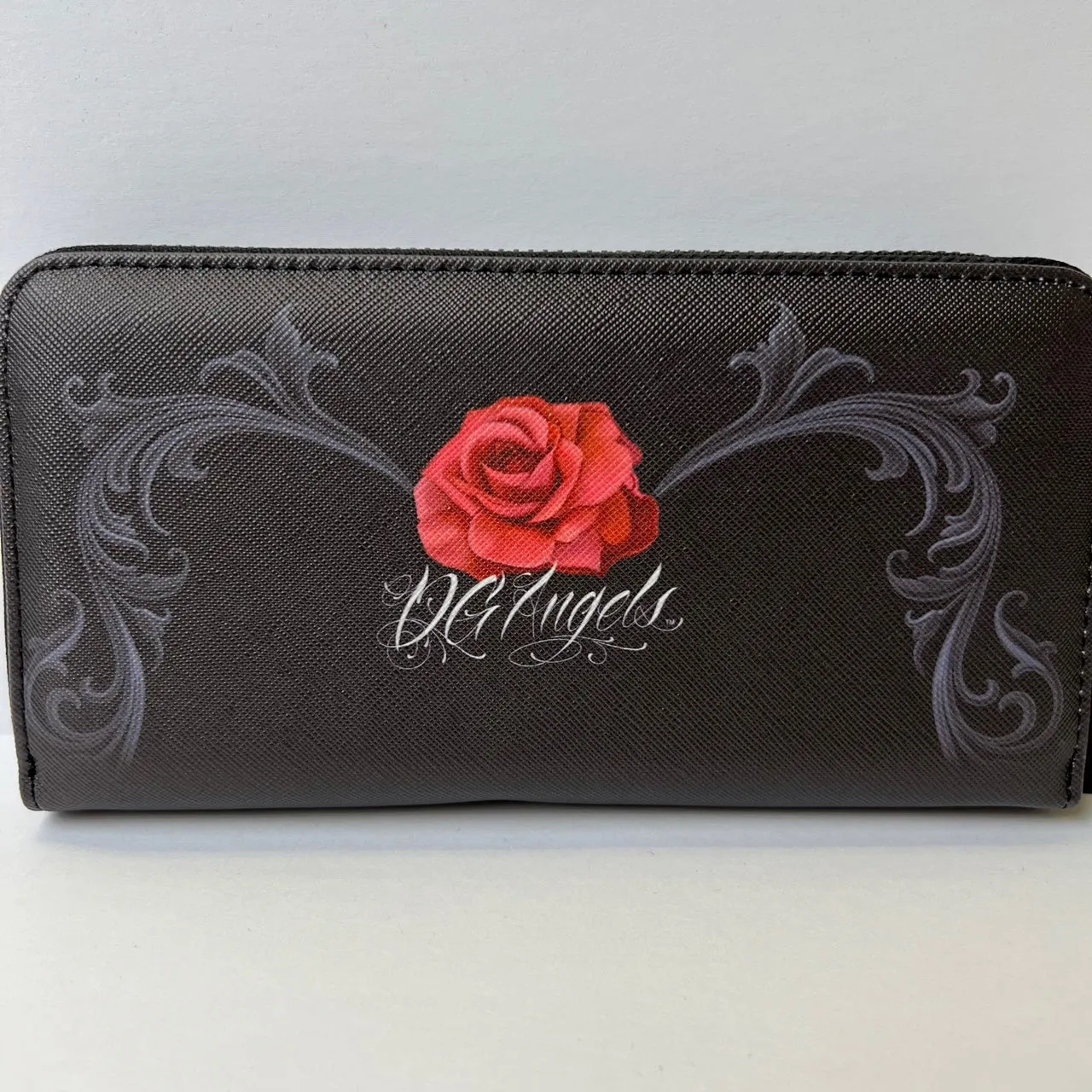 DGA David Gonzales Art Angels Catrina Rockabilly Pinup Zipper Clutch Wallet