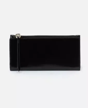 Donner wallet in Black Vintage hide