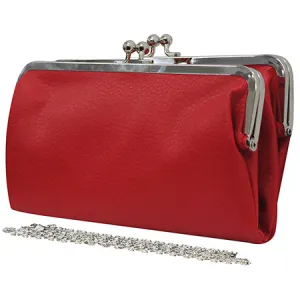 Double Frame Red NGIL Vintage Style Wallet