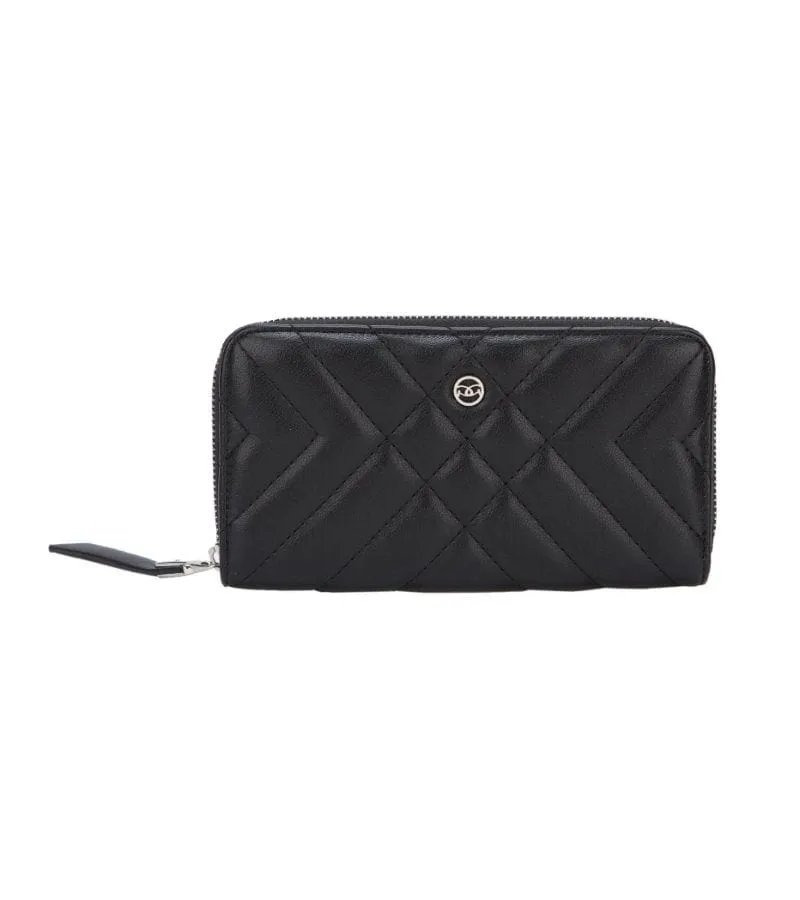 Gionni Womens Quilted Zip Around Wallet 20G1117