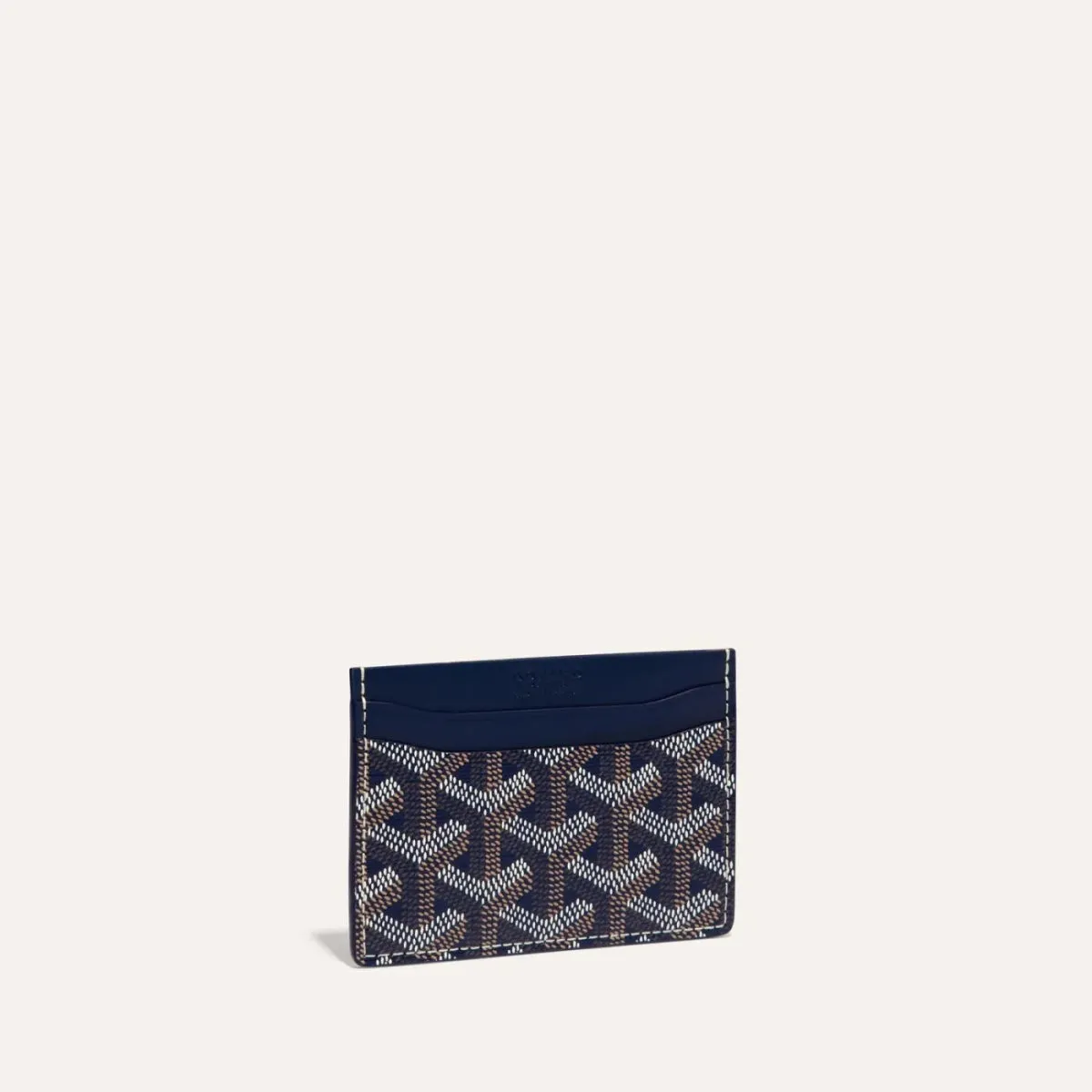 Goyard Saint-Sulpice Card Wallet Navy Blue