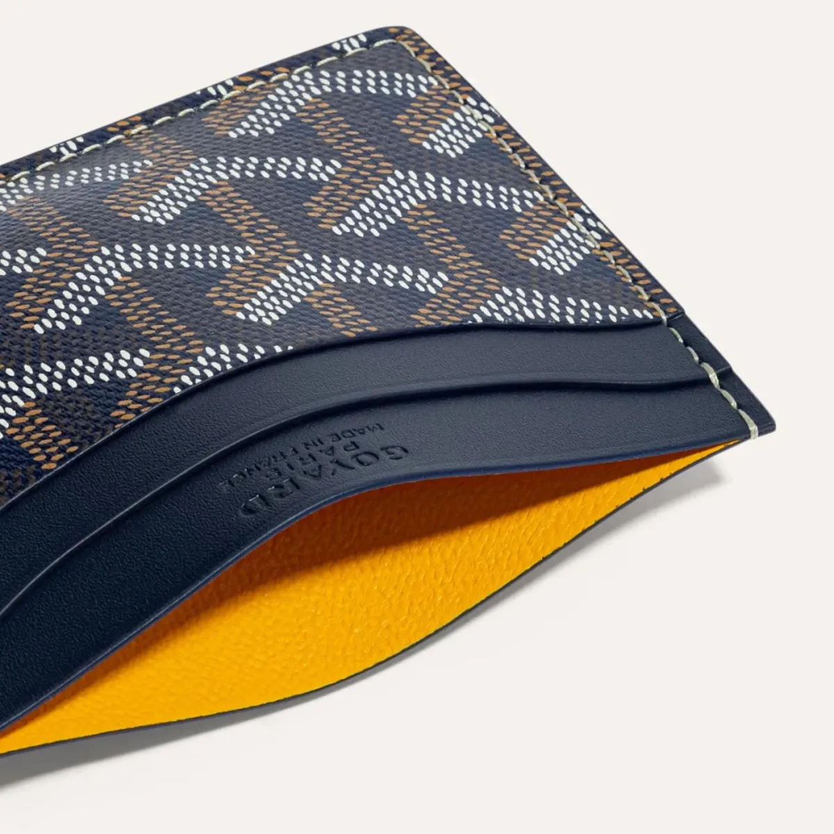 Goyard Saint-Sulpice Card Wallet Navy Blue