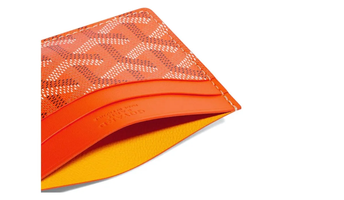 Goyard Saint-Sulpice Card Wallet Orange