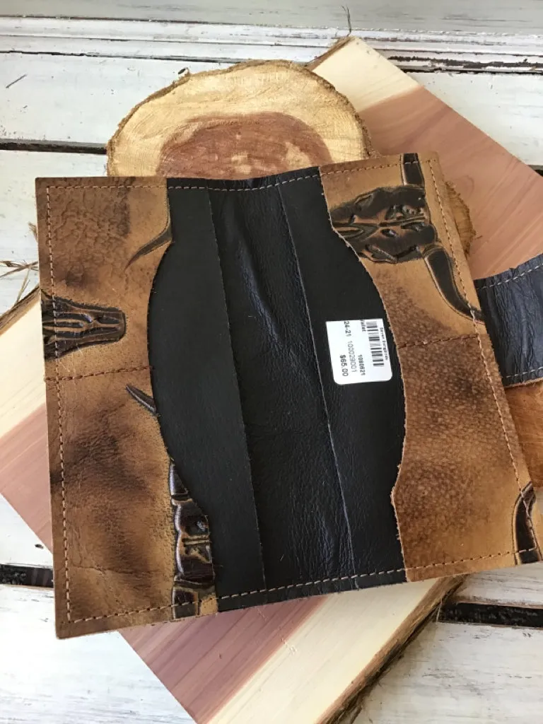 Handmade Leather Steer Wallet